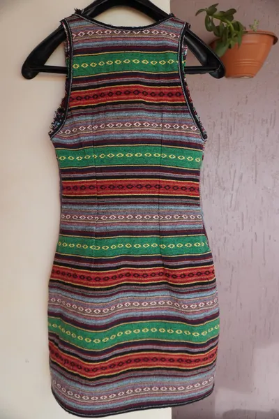 vestido farm tubinho etnico estampado