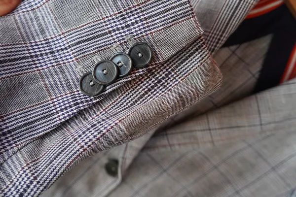 blazer italiano linho xadrez pinko