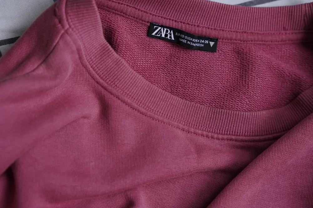 vestido moletom zara oversized