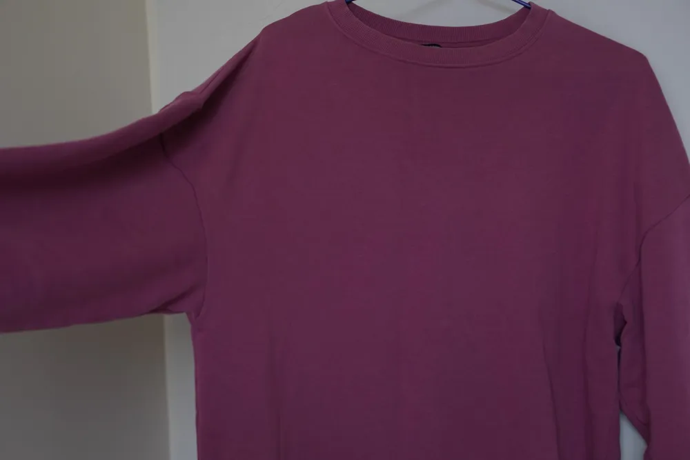 vestido moletom zara oversized