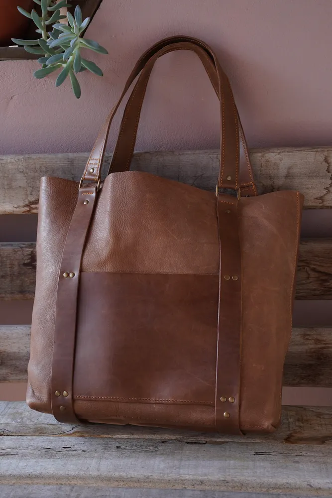 bolsa tote shopper com cinto corset de couro legitimo