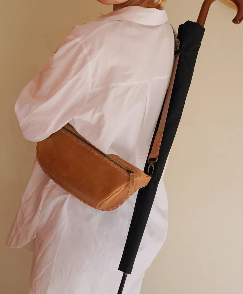 Bolsa Pochete Couro Legitimo Crazy Horse