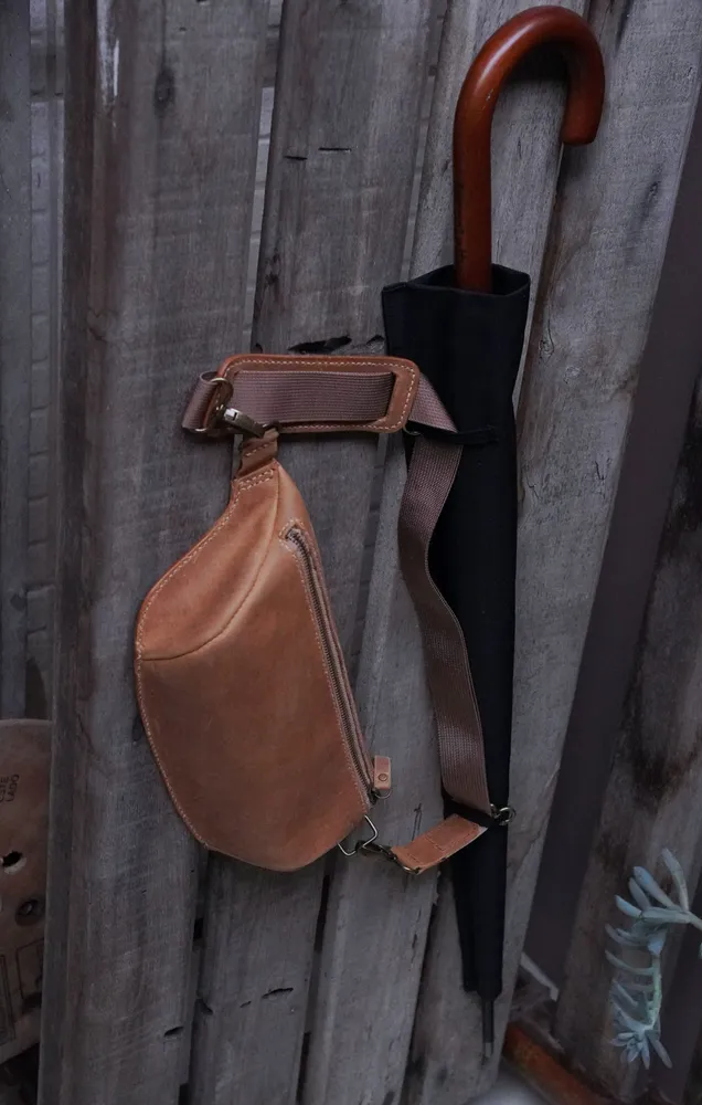 Bolsa Pochete Couro Legitimo Crazy Horse