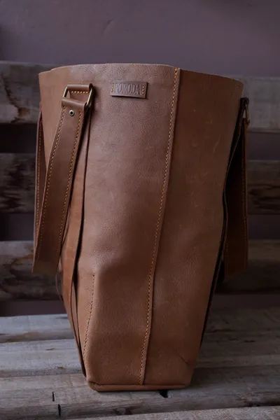 Bolsa tote shopper couro legitimo unisex