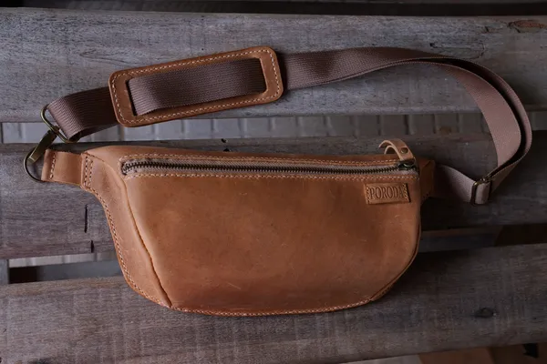 Bolsa Pochete Couro Legitimo Crazy Horse