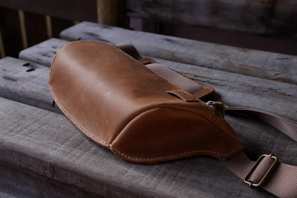 Bolsa Pochete Couro Legitimo Crazy Horse