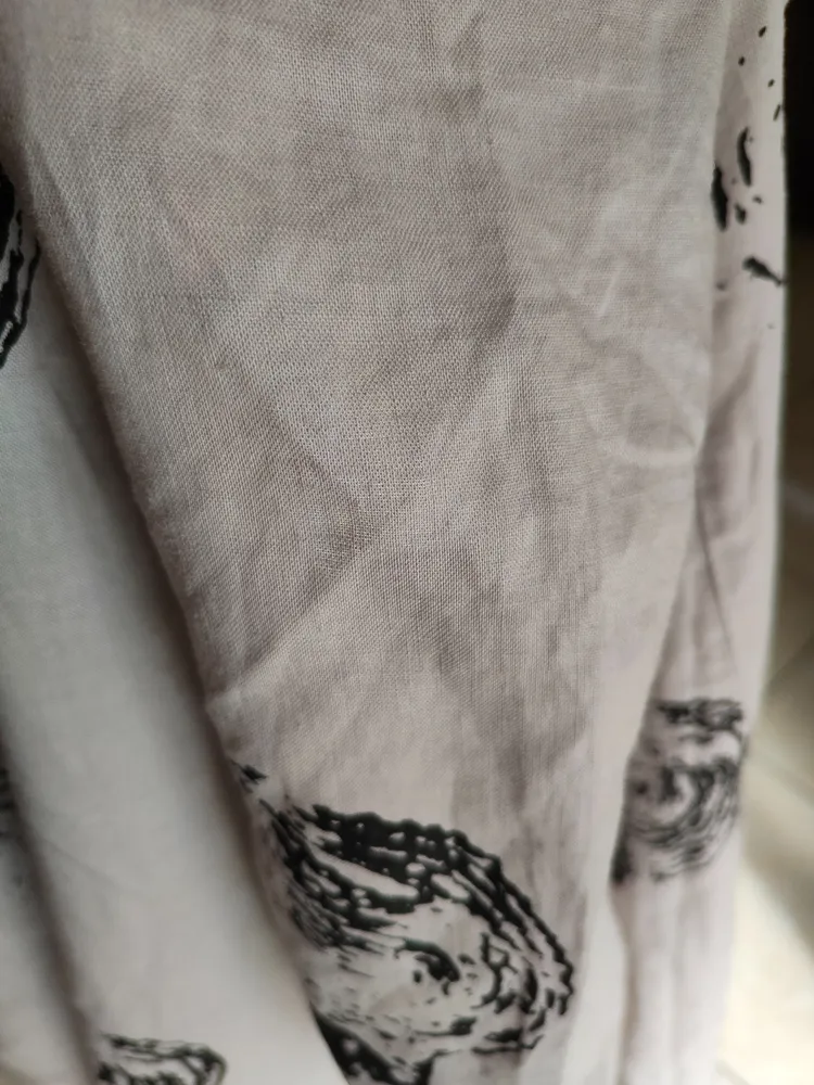 vestido túnica oversized linho algodão