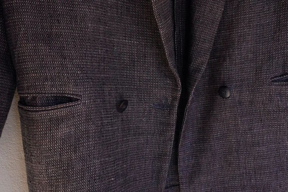 blazer de linho puro grosso