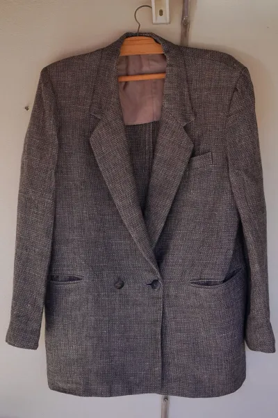 blazer de linho puro grosso