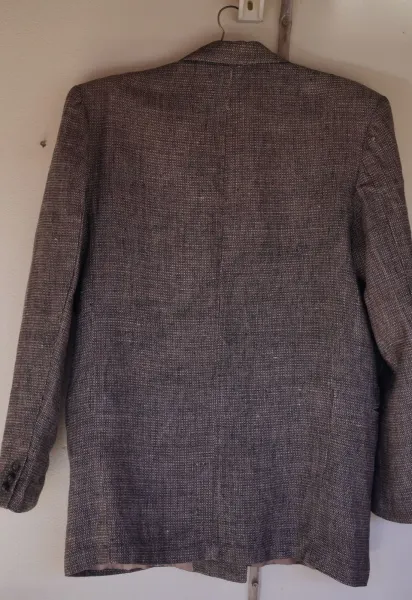 blazer de linho puro grosso