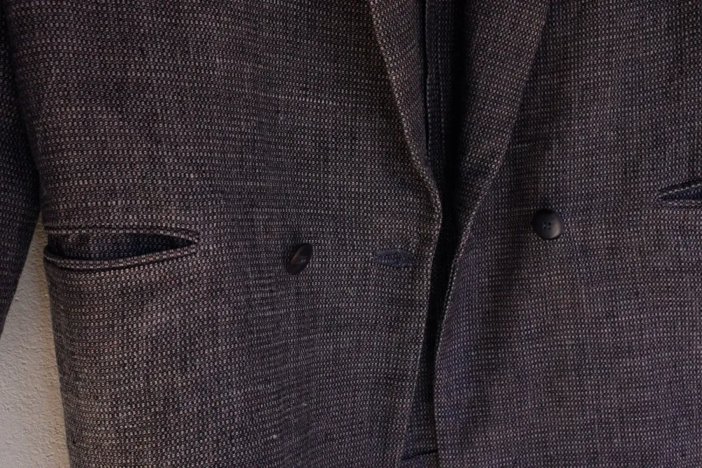 blazer de linho puro grosso