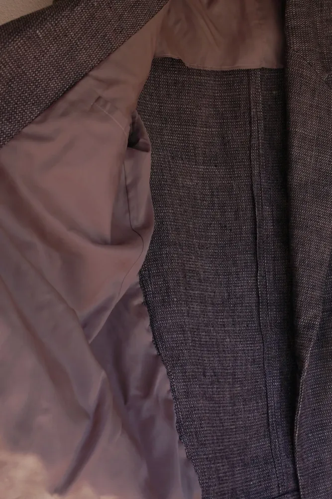 blazer de linho puro grosso
