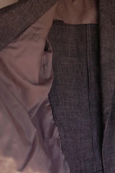 blazer de linho puro grosso