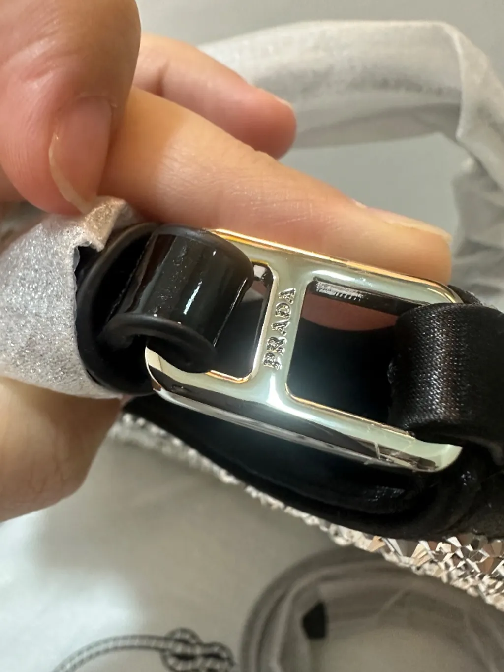 Bolsa Prada cleo - de brilho