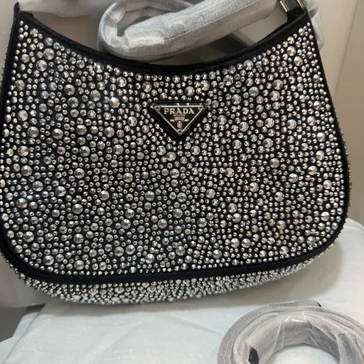 Bolsa Prada cleo - de brilho