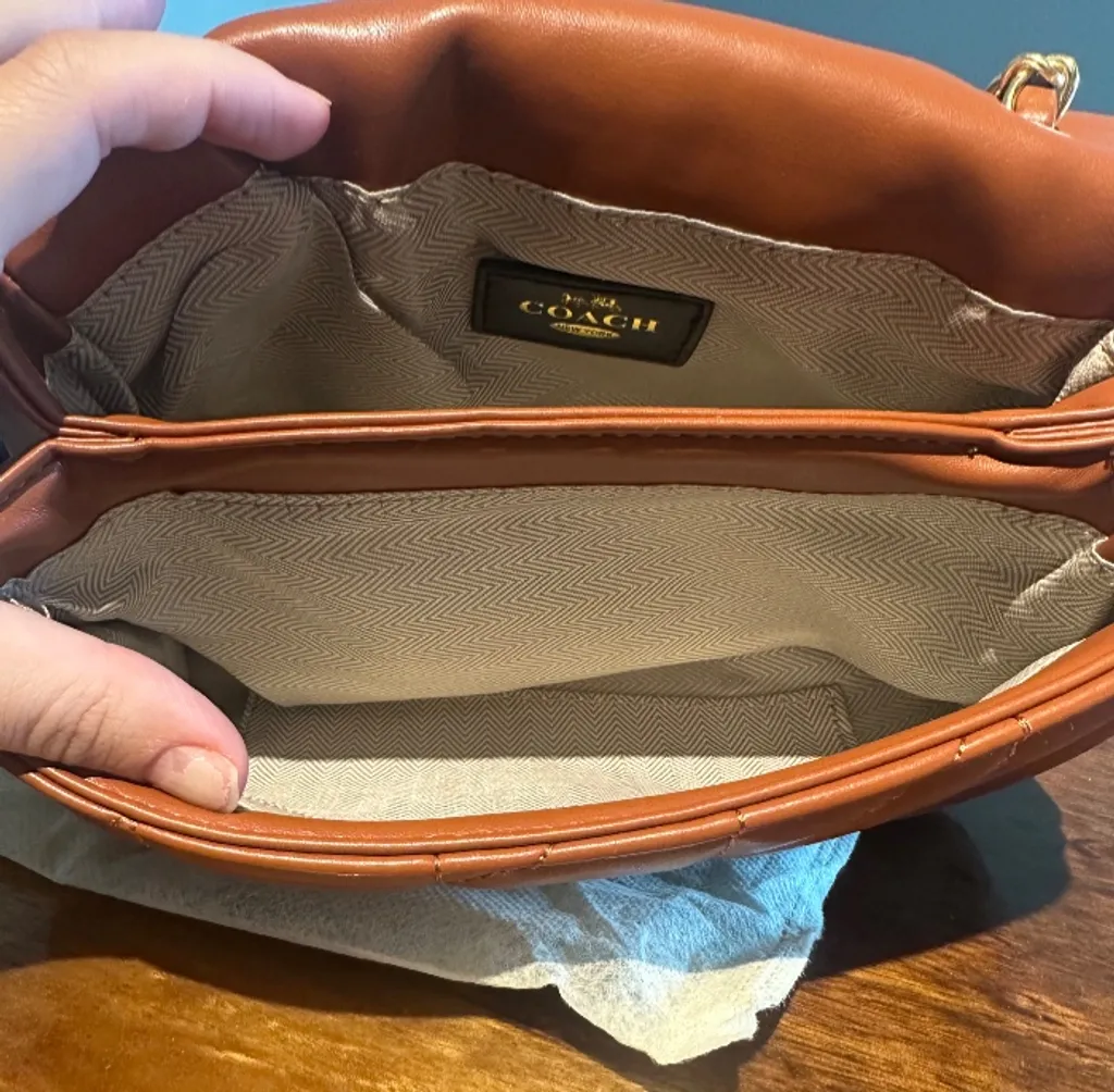 coach - Bolsa de ombro acochoada