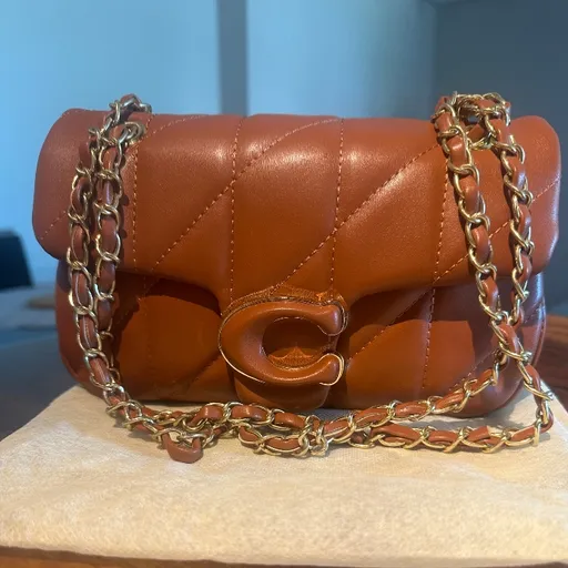 coach - Bolsa de ombro acochoada