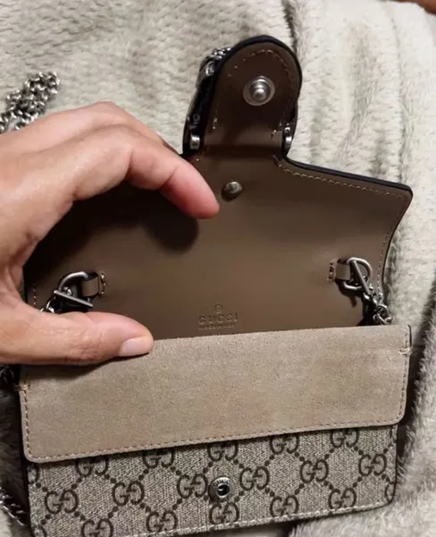 Bolsa Gucci dionyus bege