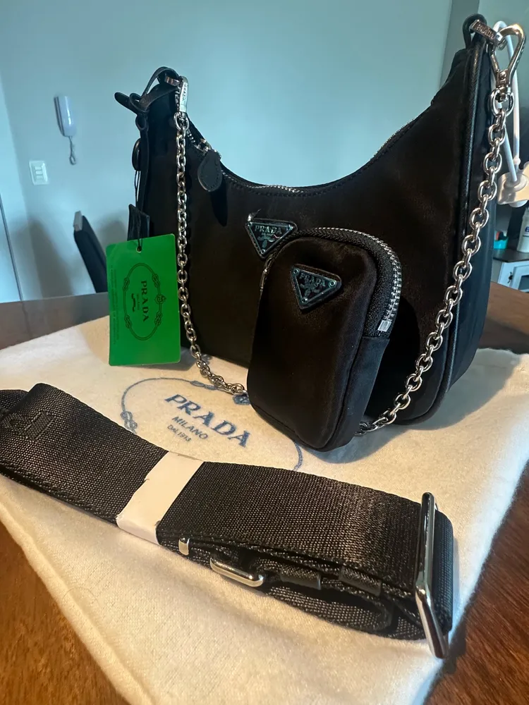 Bolsa Prada 2005 luxo Preta