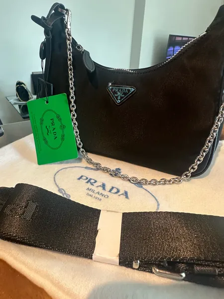 Bolsa Prada 2005 luxo Preta