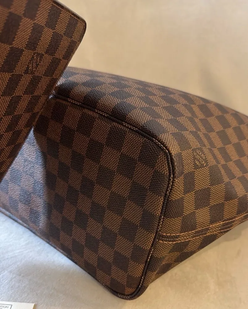 bolsa em couro noverfull damier