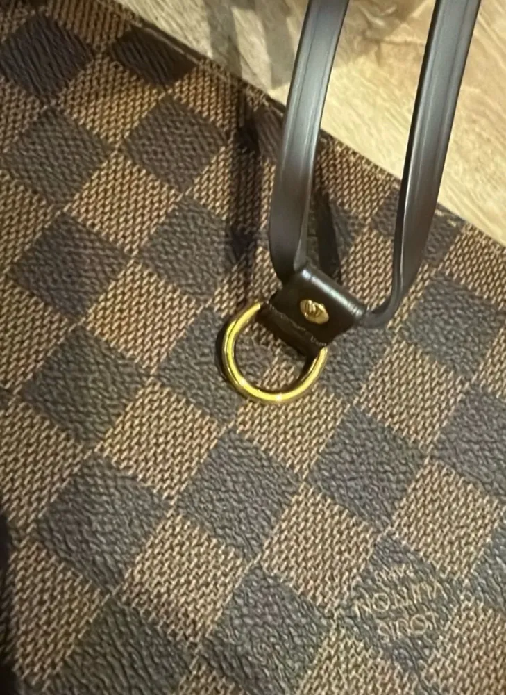 bolsa em couro noverfull damier