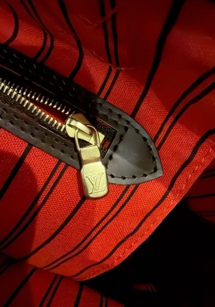 bolsa em couro noverfull damier