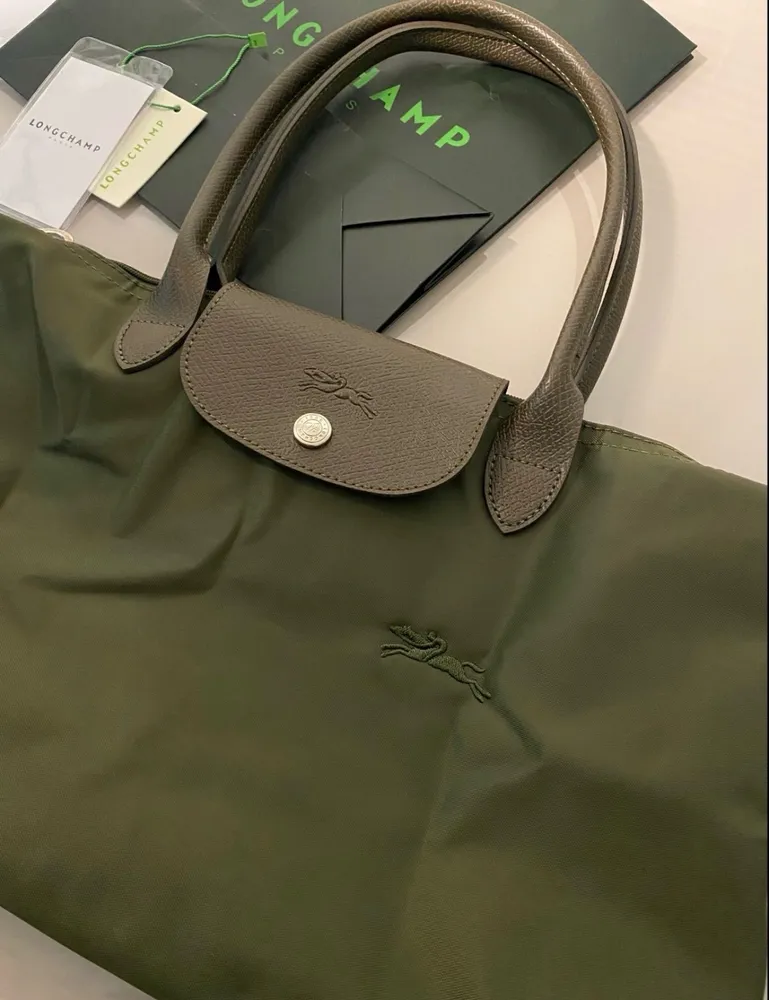 bolsa longchamp le pliage grande green verde
