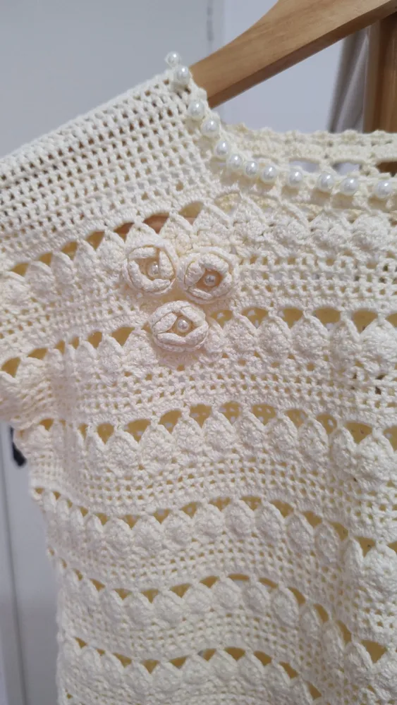 lindíssima blusa em crochê
