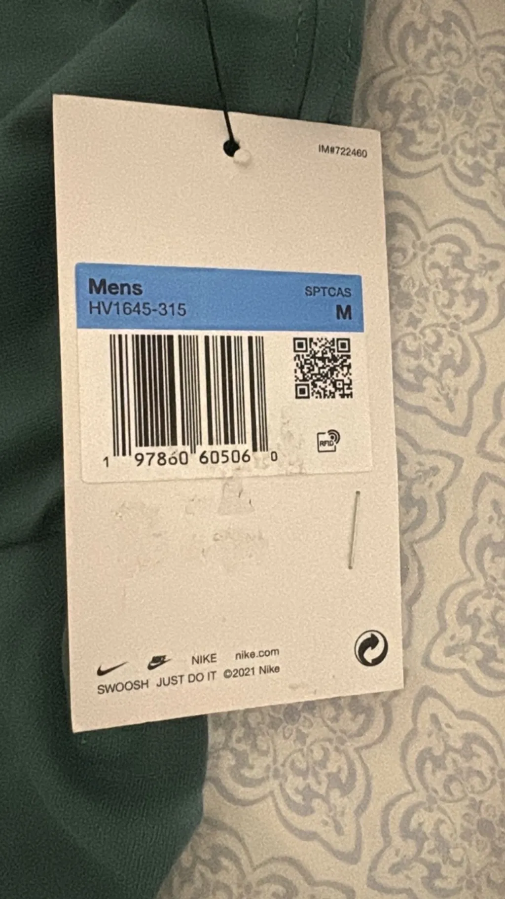 camiseta verde nike original