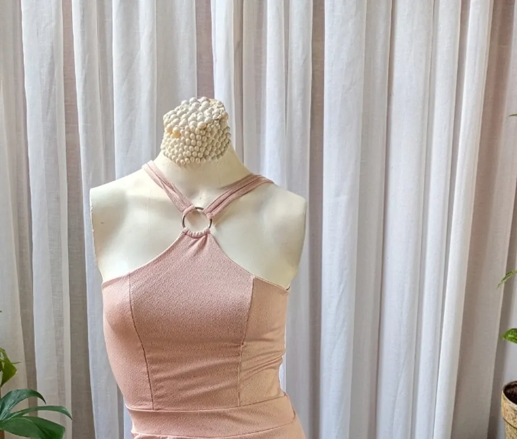 🌷Lindo Vestido Rosa Romance