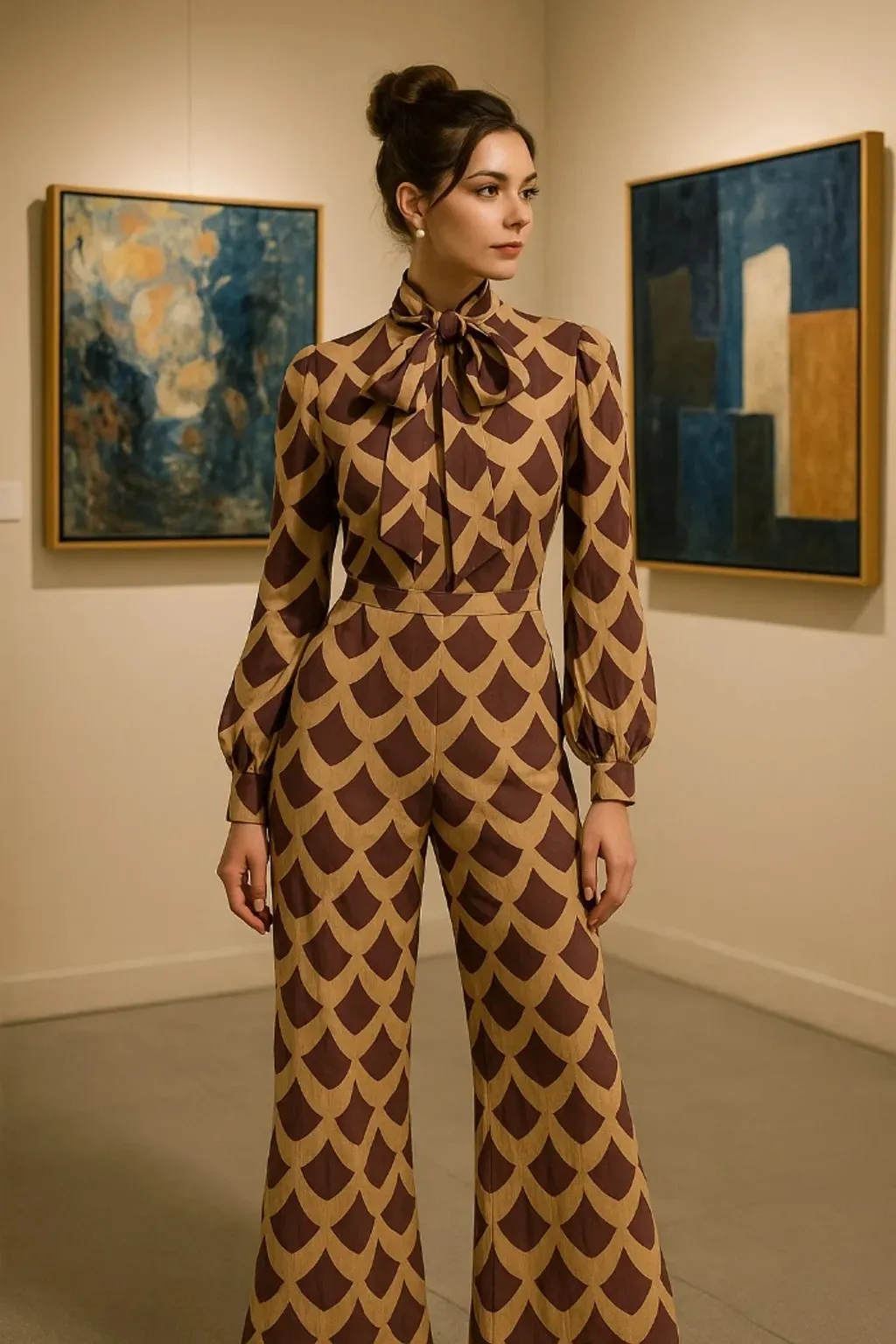 Macacão fabulous agilitá estampado sofisticado