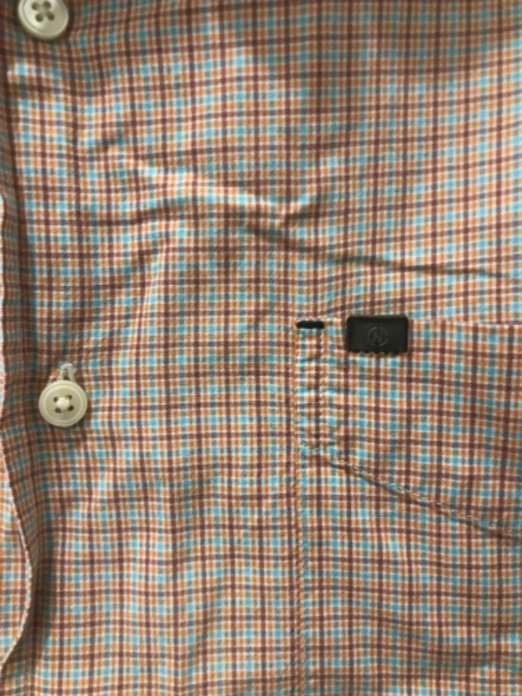 Camisa Nautica Original -Xadrez Manga Curta