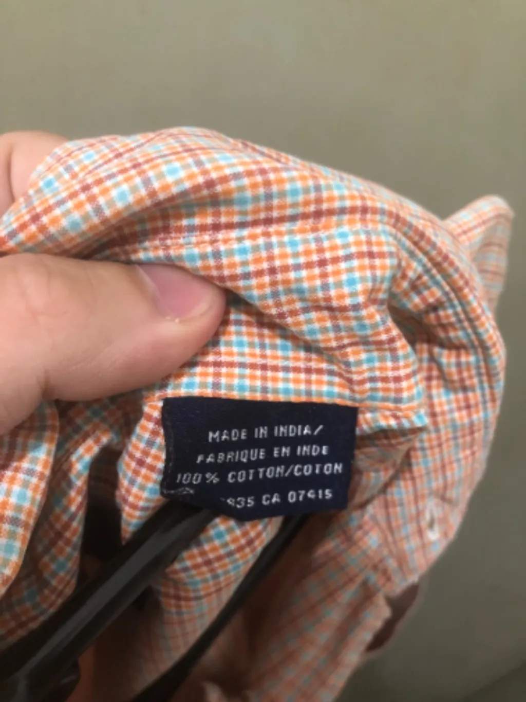 Camisa Nautica Original -Xadrez Manga Curta