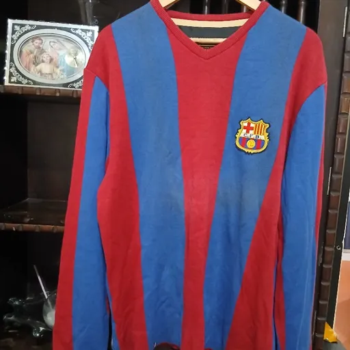 Camisa Nike vintage manga comprida treino Barcelona