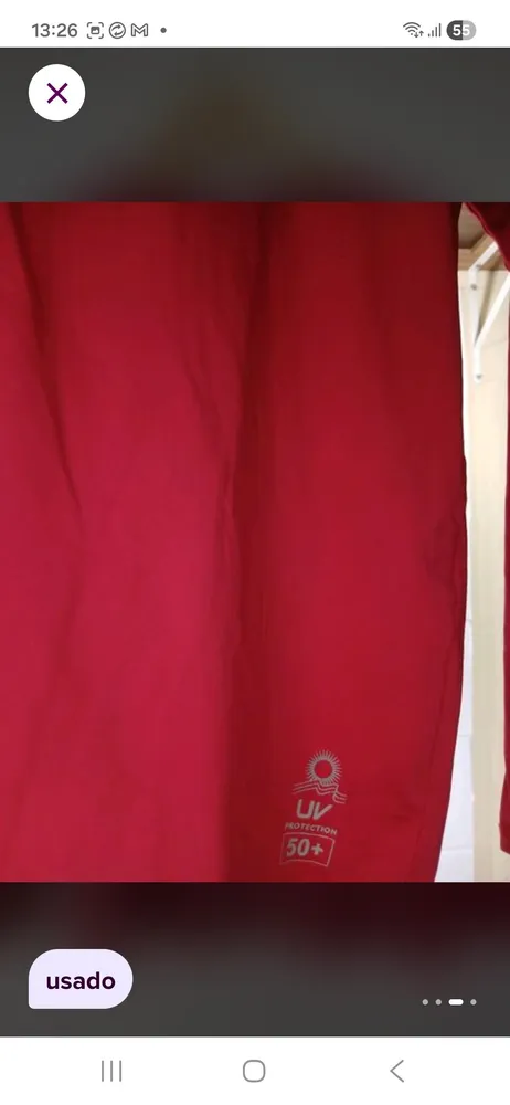 camisa de proteção solar uv50+ litorânea g