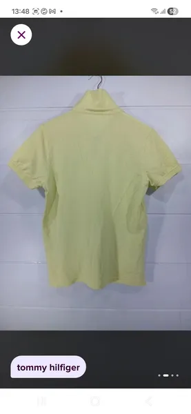 camisa polo tommy hilfiger amarela p