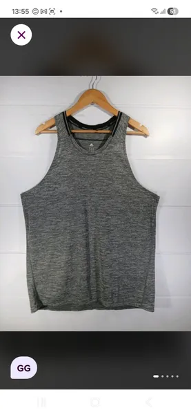 camiseta regata adidas supernova cinza gg