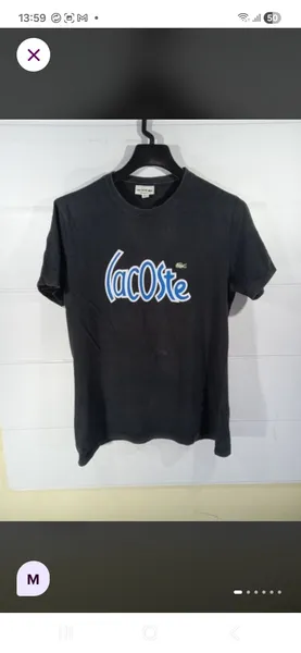 camiseta lacoste tamanho m
