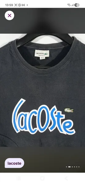 camiseta lacoste tamanho m