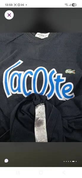 camiseta lacoste tamanho m