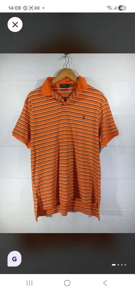 camisa polo ralph lauren custom fit, tamanho g
