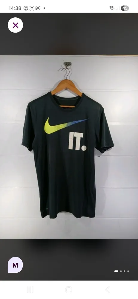 camiseta nike dri-fit preta m