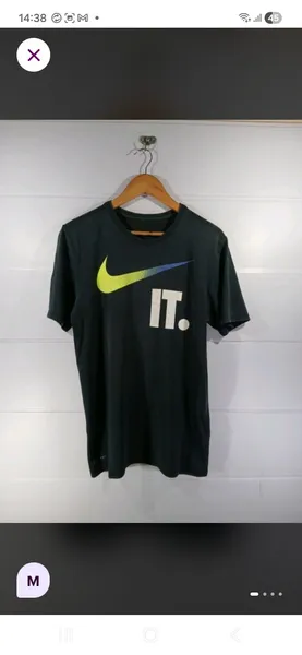 camiseta nike dri-fit preta m