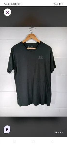 camiseta under armour preta p