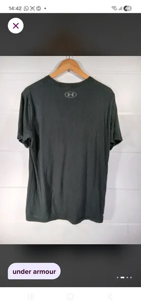 camiseta under armour preta p