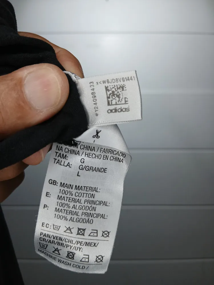 camiseta adidas tamanho g