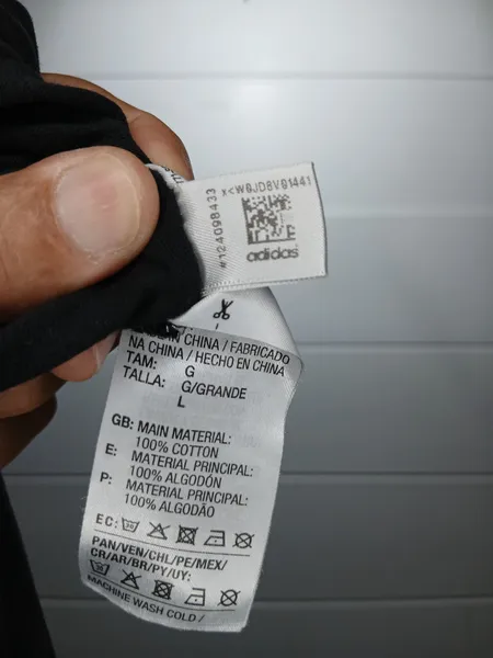 camiseta adidas tamanho g