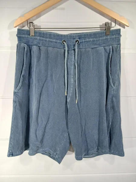 bermuda led moletom azul g