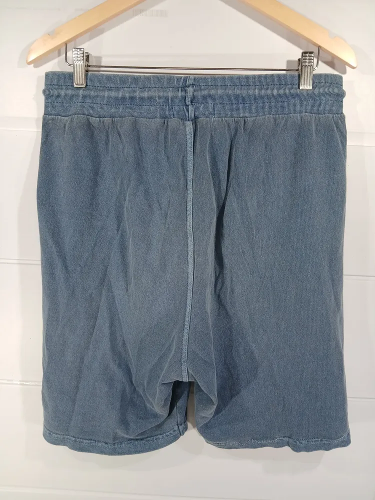 bermuda led moletom azul g